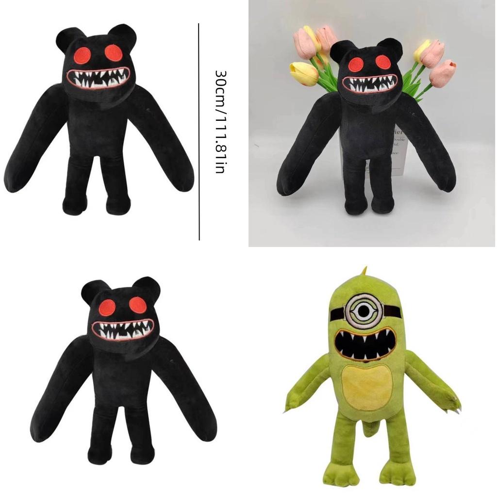 Fun And Frightening 25cm Yellow Grinning Monster Plush Toy Cross-border New Release Dinosaur-inspired Soft And Huggable Characters)