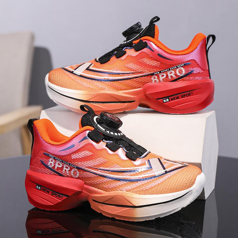 Men's Shoes Breathable All-match Mesh Shoes Sports Rotary buckle Shoes Men's All-match Wear-resistant Running Shoes for Men
