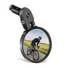 Poignée de guidon Rétroviseur de vélo, rétroviseur avec un large champ de vision, Rétroviseur de vélo à fixation sur guidon facile à installer et à régler,