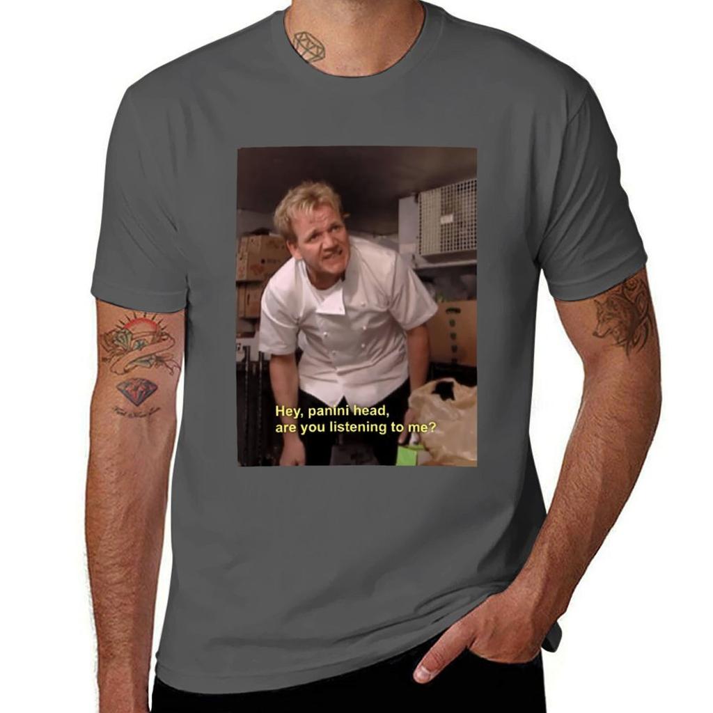 Gordon Ramsey förolämpar \t \t T-shirt herr t-shirt lyx herr t-shirt bomull tryckta t-shirts för herr T-shirt