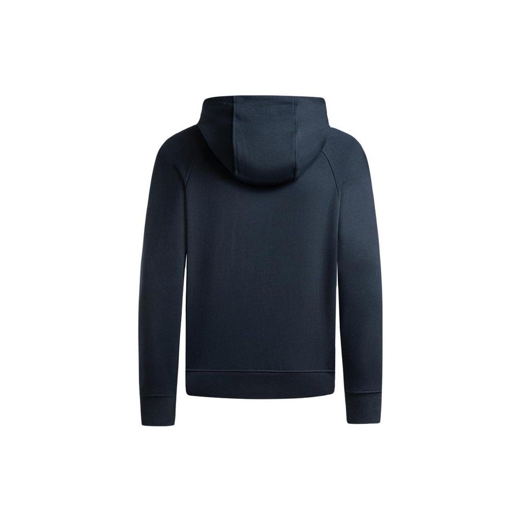 Emporio Armani FW23 Solid Color Logo Hooded Long Sleeve Sweatshirt Men Sweatshirt Navy-Blue 6R1ME4-1JWPZ-09S6