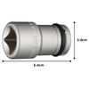 TONE Impact Inner Socket, 4A-17BA, 12.7mm (1/2") Drive, 17mm Width
