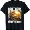 Cool Cat Driving Don’t Honk I’m Iconic Cat Meme T-Shirt