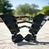 Mittelalterliche Armschienen Stahl-Vambraces Rüstung Gotische Armschützer Geschwärzter Ritter LARP Cosplay Plattenrüstung