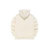 Fila Fusion Solid Logo Print Fashion Loose Knit Hooded Long Sleeve Sweatshirt Men sweatshirt Milk-Beige T11M245206F-BG
