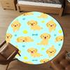 1PC Puppy Tennis Ball Round Chair mat Area Rug - Non-Slip, Floor Mat for Office, Bedroom, and Indoor Decor -Gift D1127183