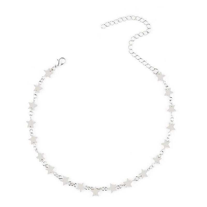 Fashion Personalized Street Shot Five-pointed Star Handmade Accessories Women, Versatile Alloy Star Necklace
