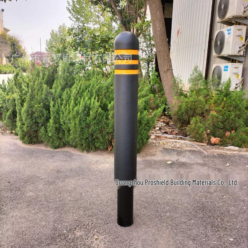 Guangzhou Cast Iron Bollard: Square Warning Post for Municipal Road and Sidewalk Protection