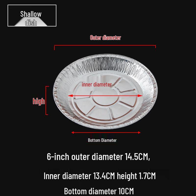 Kashicong Round Aluminum Foil Containers for BBQ & Picnic