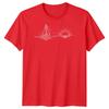 Segelboot Sonnenuntergang Segeln Reise Unisex T-Shirt Ozean Linienkunst