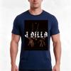 J Dilla T-Shirt Sommer Lässig Baumwoll-T-Shirt Oversize Streetwear Oberteile Vintage Grafikdruck Lockere Passform Kurze Ärmel 100% Baumwolle