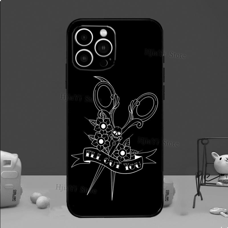 Hair Stylist Hairdresser Case For iPhone 13 11 Pro Max 12 Mini 7 8 6 6s Plus XR X XS Max SE Silicone Phone Cover