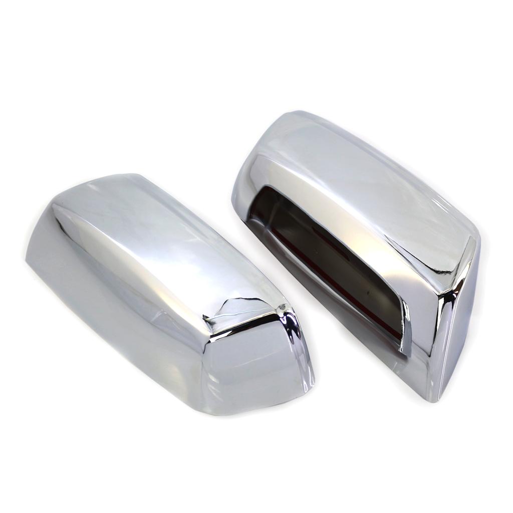 1 Pair Full Chrome Direct Paste Car Rearview Mirror Cover Caps For Chevrolet Impala 2014- Car Styling Decoration