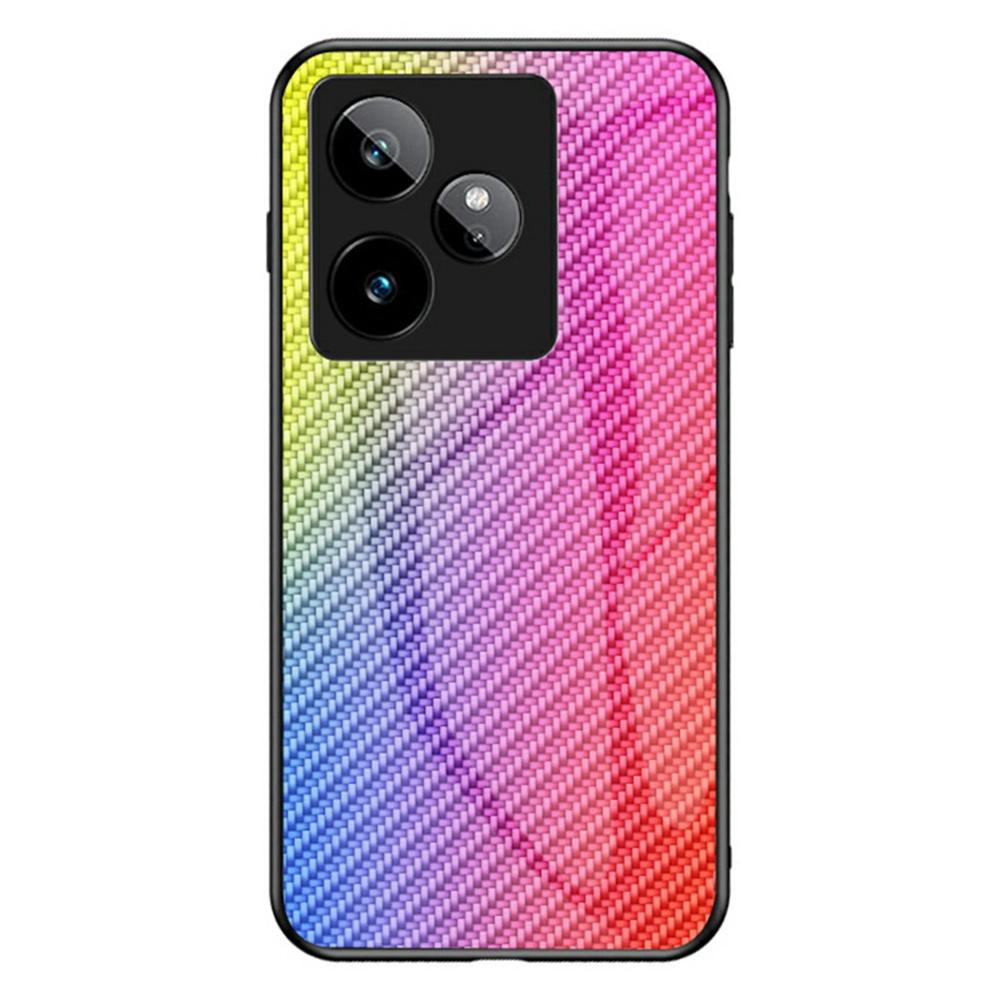 

Чехол для Realme GT 7 5G, закаленное стекло, противоударный чехол для телефона Colorful Fiber