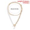 Vintage Gold Color Multiple Styles Imitation Pearl Necklace For Women Boho Trendy Multi-Layer Crystal Pendant Necklaces Jewelry