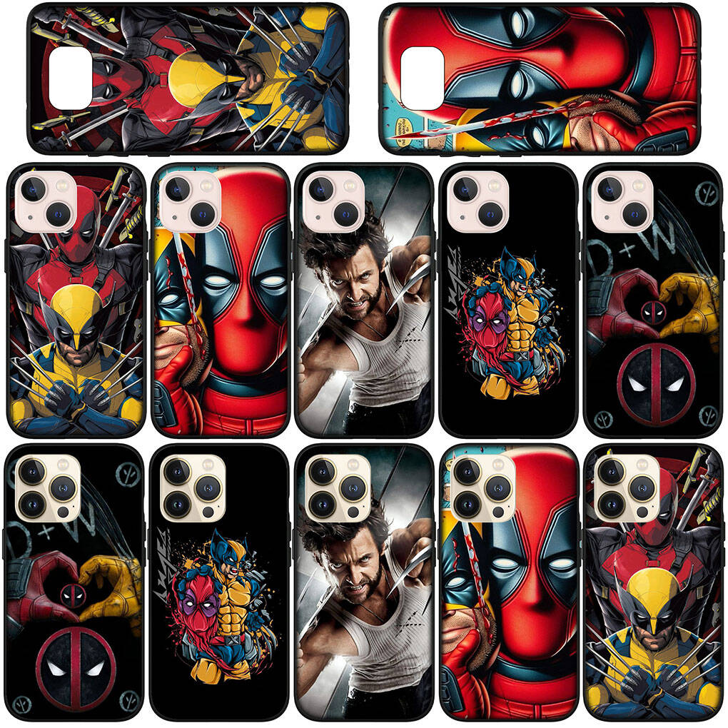 for iPhone 17 16 15 Xiaomi Poco F7 F8 X7 X6 C85 C75 M8 Redmi Note 14 13 12 11 Pro Max 14C 13C 15C A3 A4 Phone Case Wallpaper Deadpool Marvel Wolverine