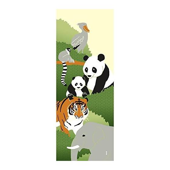 Hamamonyo Tenugui Towel: Forest Animals