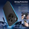Magnetic Silicone Case For OPPO Find X8 Pro Wireless Charging Carbon Fiber PU Leather Texture Anti-Drop Soft Cover Phone Cases