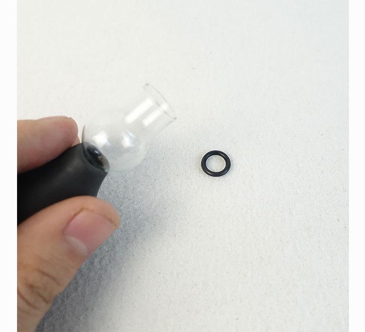 Glass Jar Spiked Rubber Ring Male Nipple Stimulator