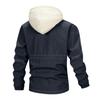 Men'S Loose Jacket Fashionable Multi Pocket Hooded Jacket