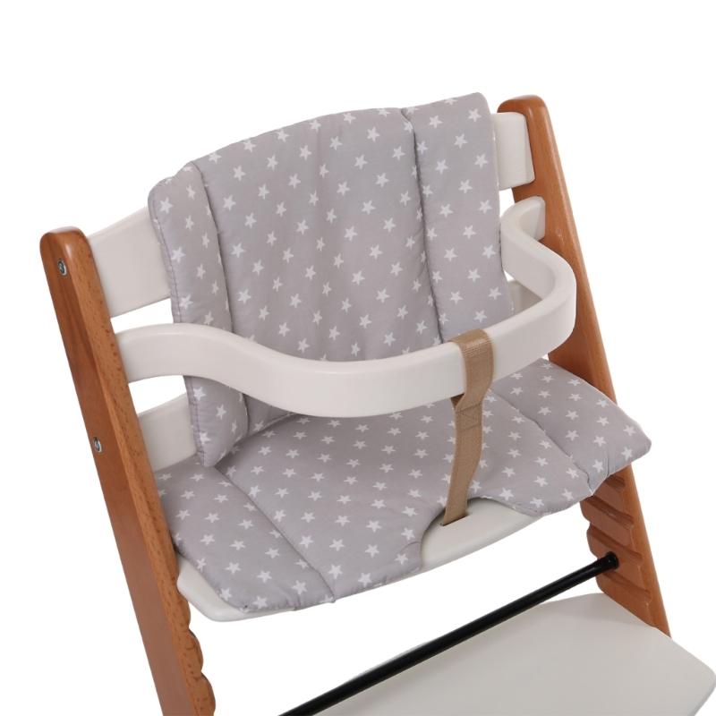 Comfortable Highchair Pad Breathable Cotton Cover not Slip Bottom Baby Highchair Cushions Universal Highchair Seats Pad