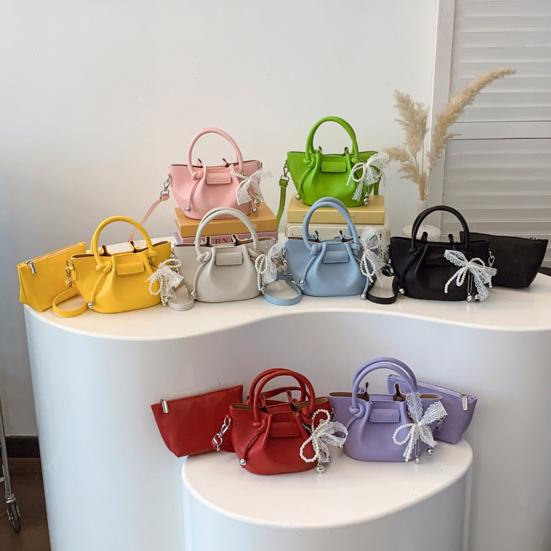 Geantă de mână retro pentru femei, geantă de umăr crossbody tote de culoare uni cu curea de umăr ajustabilă pentru navetă, petrecere, întâlniri