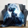 1pc S-Stitch9 Blanket, Gift, for Men and Women, Soft Blanket, Good for Sofa Bed Couch Travel, Lightweight Flannel Blanket
