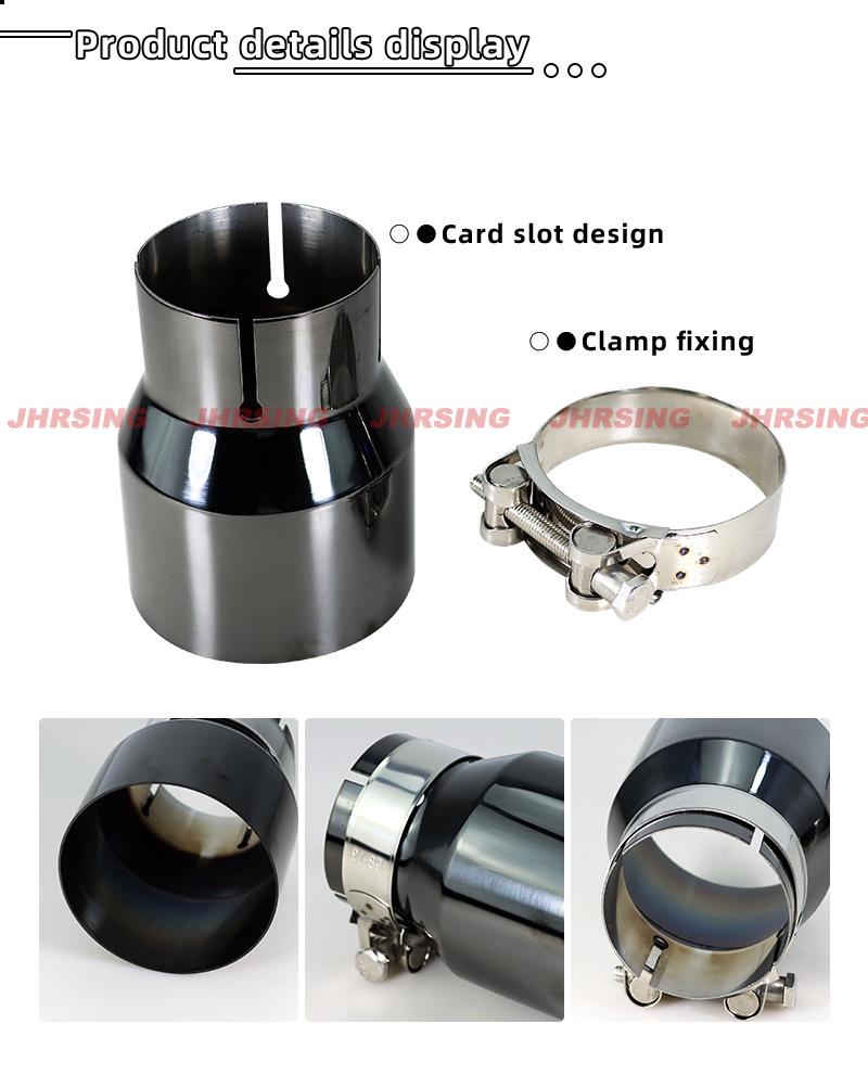 BMW M3/M4 Black Stainless Steel High-Performance Dual Outlet Exhaust Muffler Tailpipe