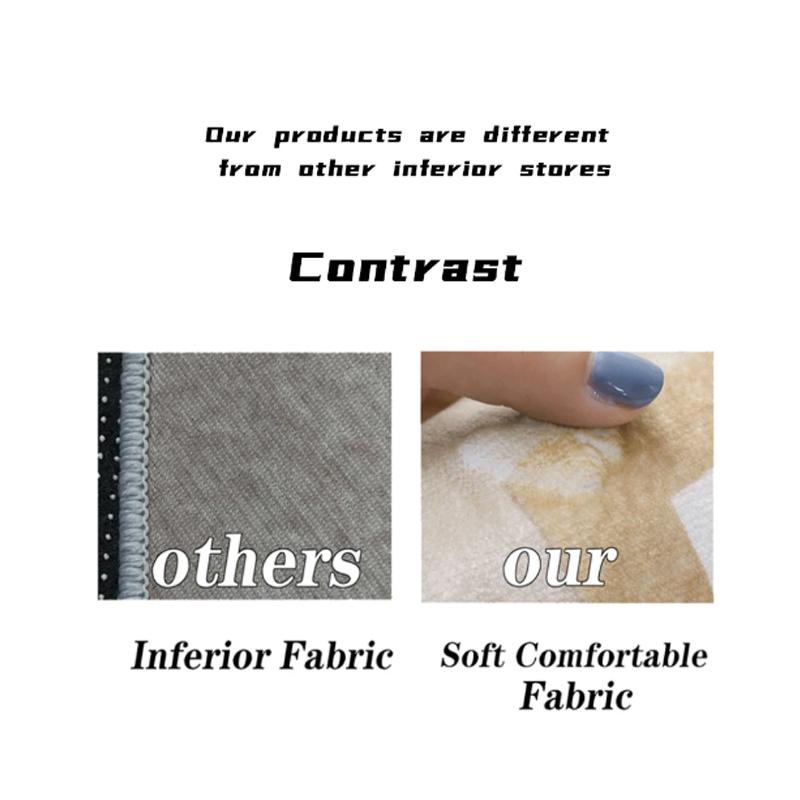 Nordic Abstract Style Carpet Living Room Ink Wash Decoration Bedroom Lounge Non-slip Washable Rug Home Bedside Soft Floor Mat