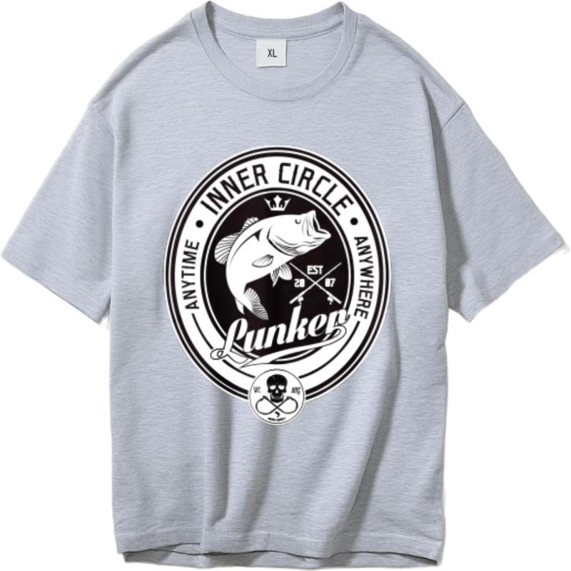 Short Sleeve Shirt Comfortable For men Oneck tshirt Plus Size Inner Circle Punker Fish Skull Design Fashionable Boys Teeshirt