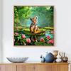 Diamond Painting Animal Tiger 5D DIY Full Round Rhinestone Diamond Embroidery Cross Stitch