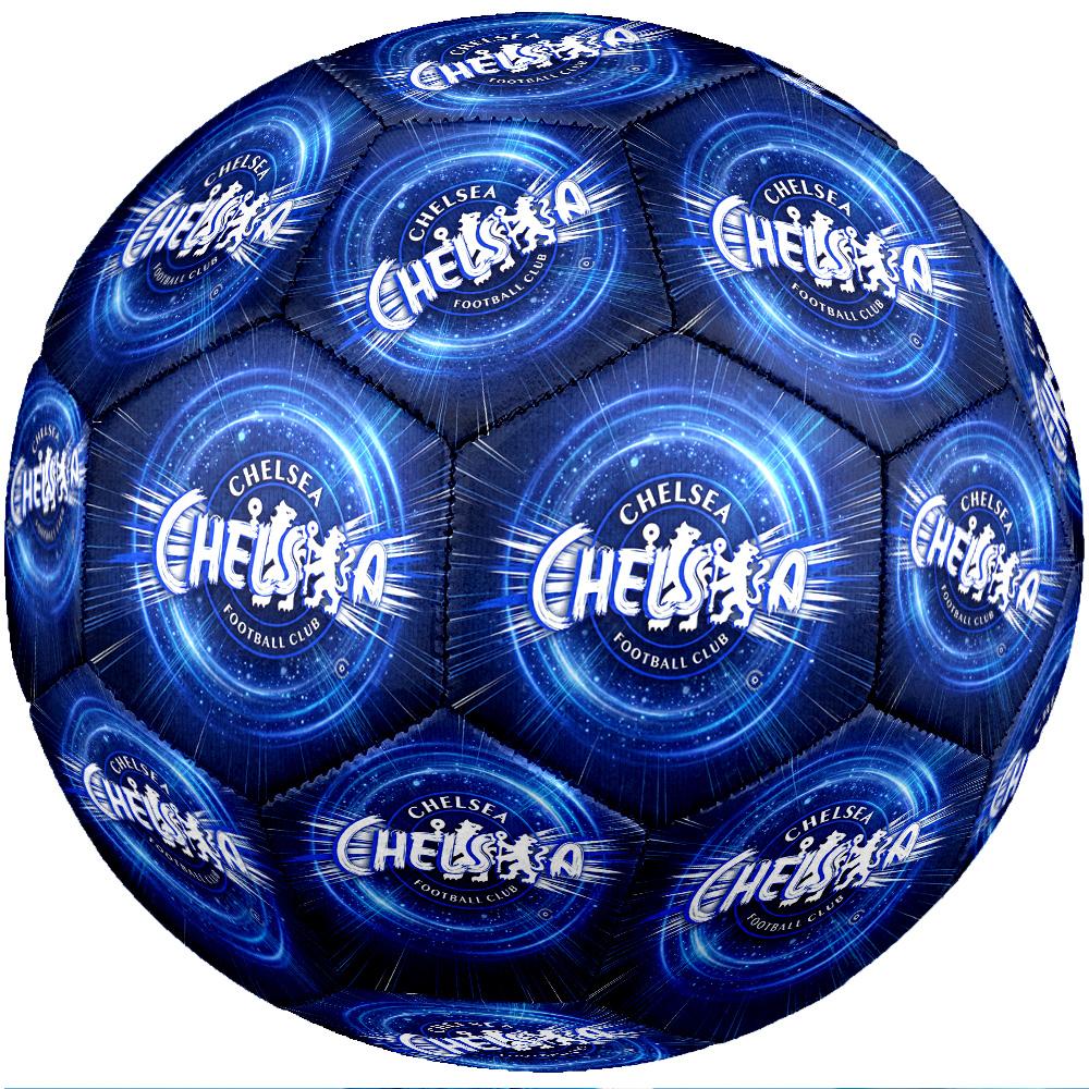 Chelsea FC Theme Soccer Ball Size 5 Soccer Ball Soft Touch Professional Training Football for Outdoor Sports