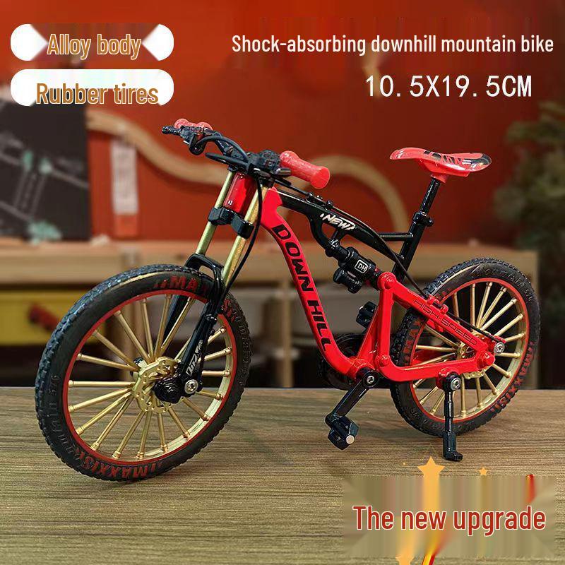 TikTok Alloy Softtail Mountain Bike Model Toy