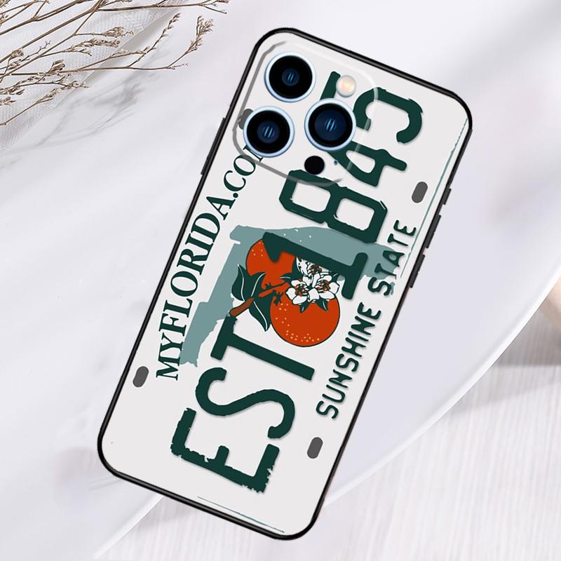Retro License Plate Number Phone Case For iPhone 17 Pro Max 16 14 13 12 11 15 Pro Max Plus 12 13 Mini 16e 17 Air Cover