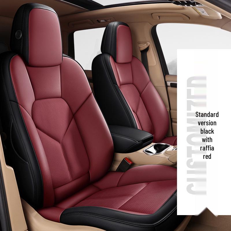 

Подушка сиденья из натуральной кожи с полной обивкой для BMW 5 серии и Porsche Cayenne Custom Five Seats, Full Leatherette