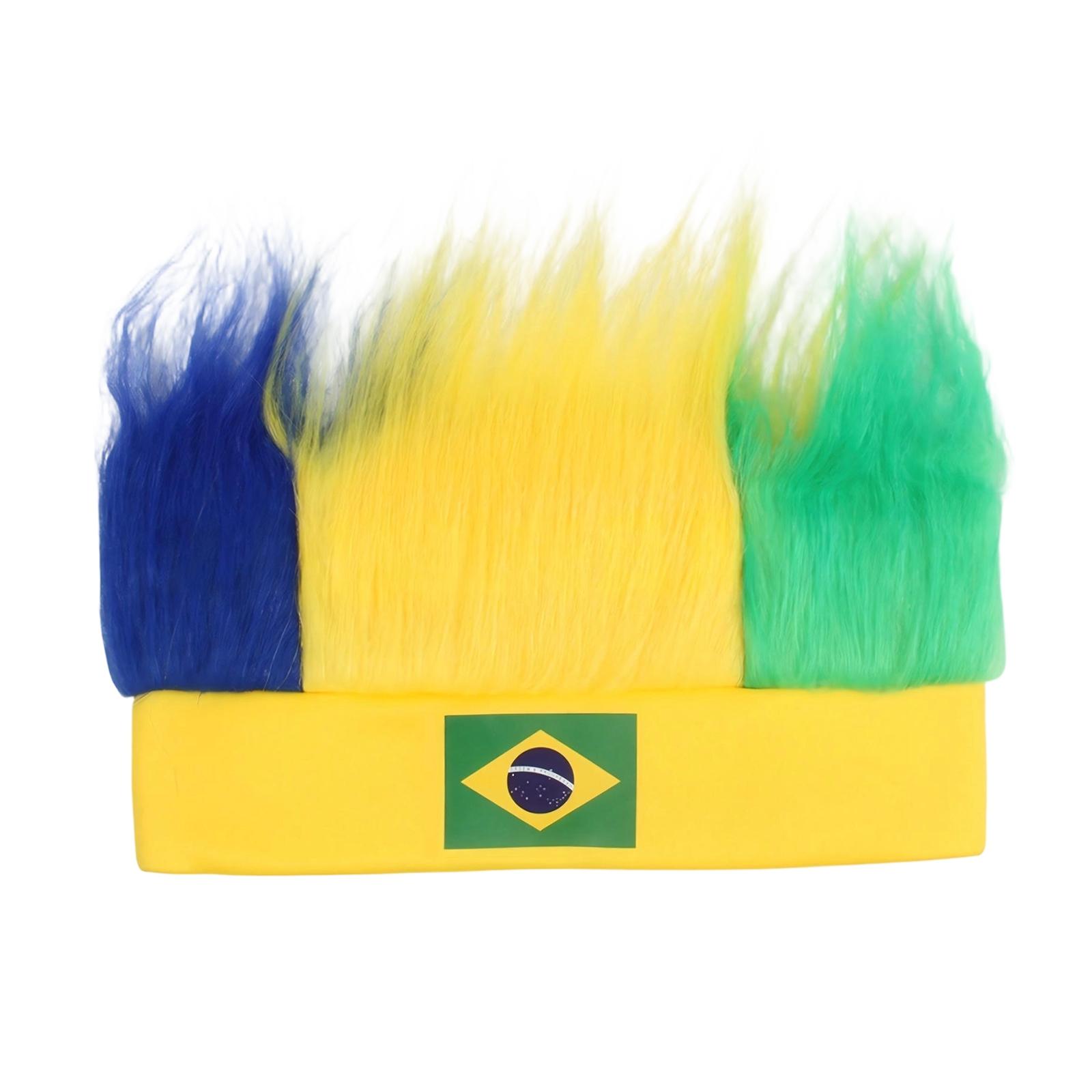 Fan Wigs, Flag Color Headbands, Football Game Cheering Props, Headwear One Size