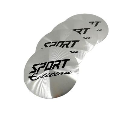 Sport Style Aluminum Alloy Car Wheel Hub Stickers 45MM & 56MM