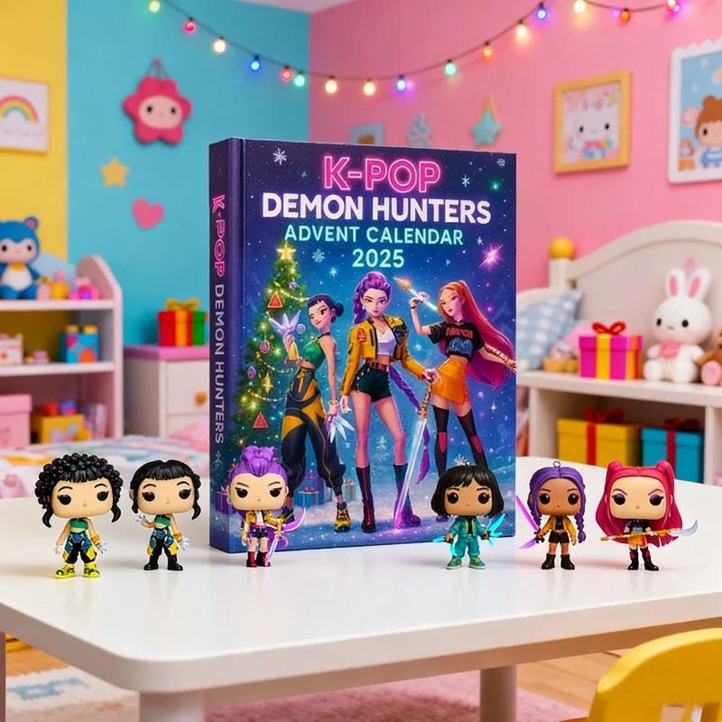 Neuer Kpop Dämonenjäger Adventskalender Rumi Mira Zoey Tiger K Pop Dämonenjäger Weihnachts-Countdown Adventskalender Geschenke