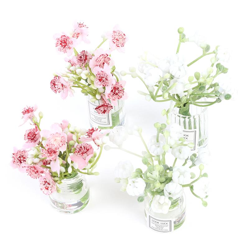 1:12 миниатюрных ваз для кукольного домика с цветами жасмина — фото 9