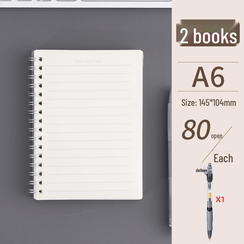 Student Notebook Set: A5 & B5 Thick Ruled Notebooks with Pocket Notepad