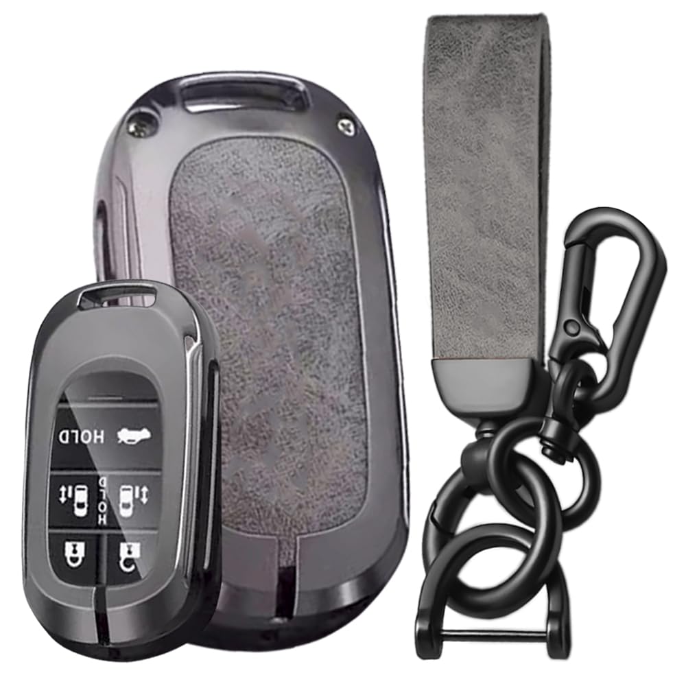 

Ключница Чехол для смарт-ключа Чехол для ключа для Honda New Stepwagon RP6 7 8 New Odyssey Elysion Кожа Crazy Horse Брелок для автомобильного ключа Серый [SANRILY]