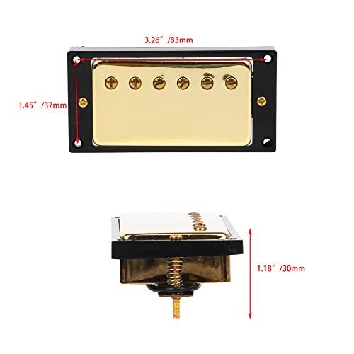 Yibuy Gold Double Coil Sealed Humbucker Pickup Set for Electric Guitar