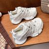 Spring new sports and leisure shoes sports shoes breathable women's laces spring low help high small