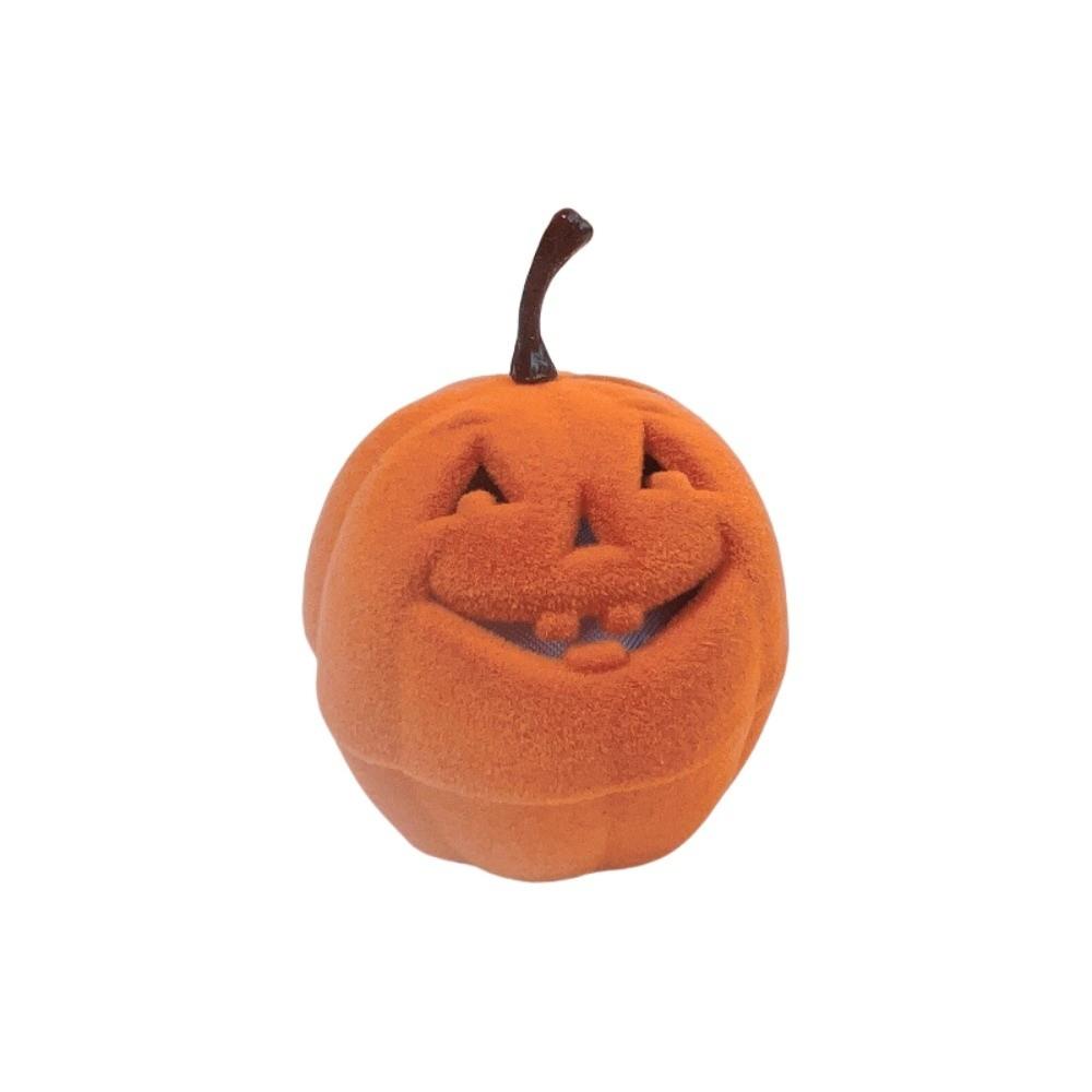 Anti-collision Halloween Jewelry Box Storage Flannel Jewelry Organizer Pumpkin Rings Box  Propose