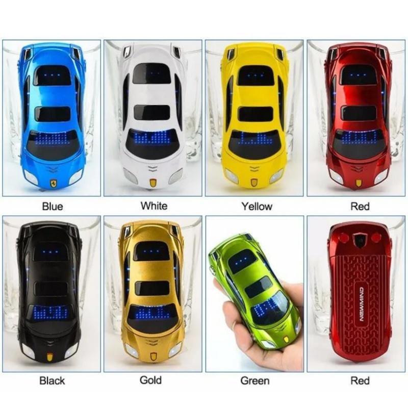 Newmind F15 Kapaklı Telefon 2G GSM Çift SIM Mini Spor Araba Modeli Cep Telefonu Kilitsiz Tuş Takımı Mobil Destek Kamera El Feneri