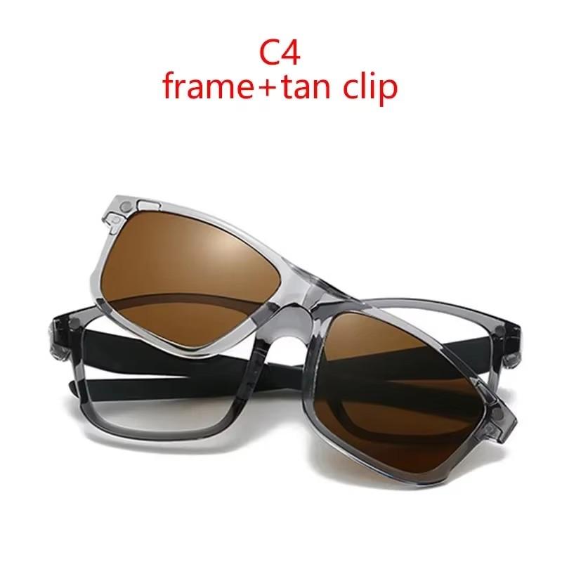 

Prescription Glasses Transparent Grey Myopia -0.5 To -10 Cat Eye Magnetic Sunglasses Clip Blue Light Blocking Shortsighted 0