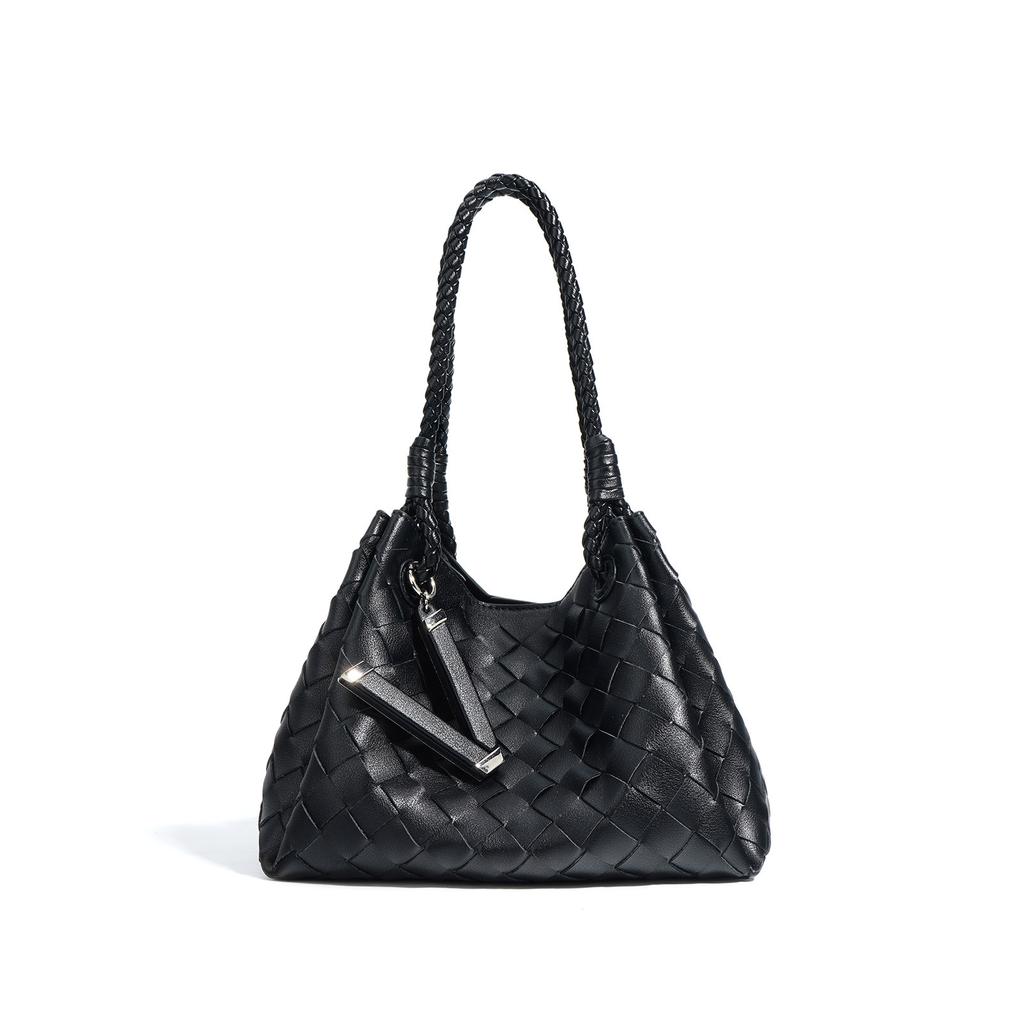 Fallschirm Vorhaut Geflochtene Handgehaltene Gemüsekorb Tasche Metallseil Schnalle Hand Crossbody Damentasche