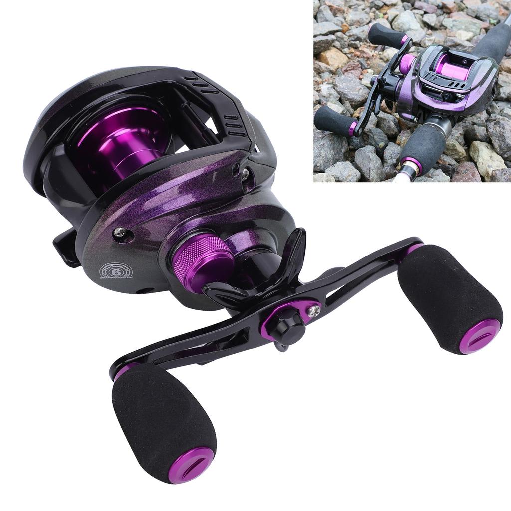 Portable Metal LowProfile Reel 8KG Braking Force Lure Fishing Line Reel Accessory(right Hand )