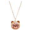 Cat Bear Charm Children's Necklace Cute Design Princess Costume Necklace Kids Fashion