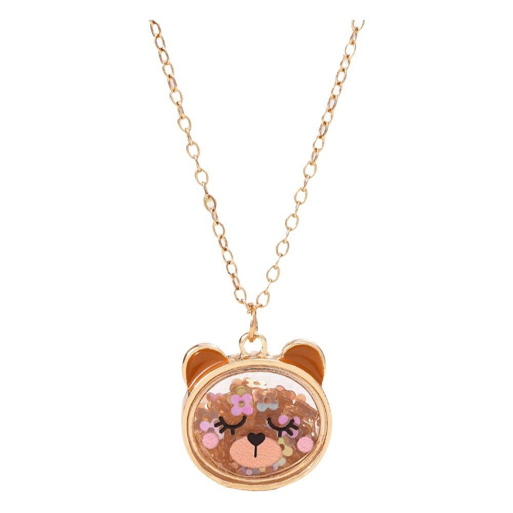 Cute Design Children's Necklace Cat Bear Charm Princess Costume Necklace Children's Gift